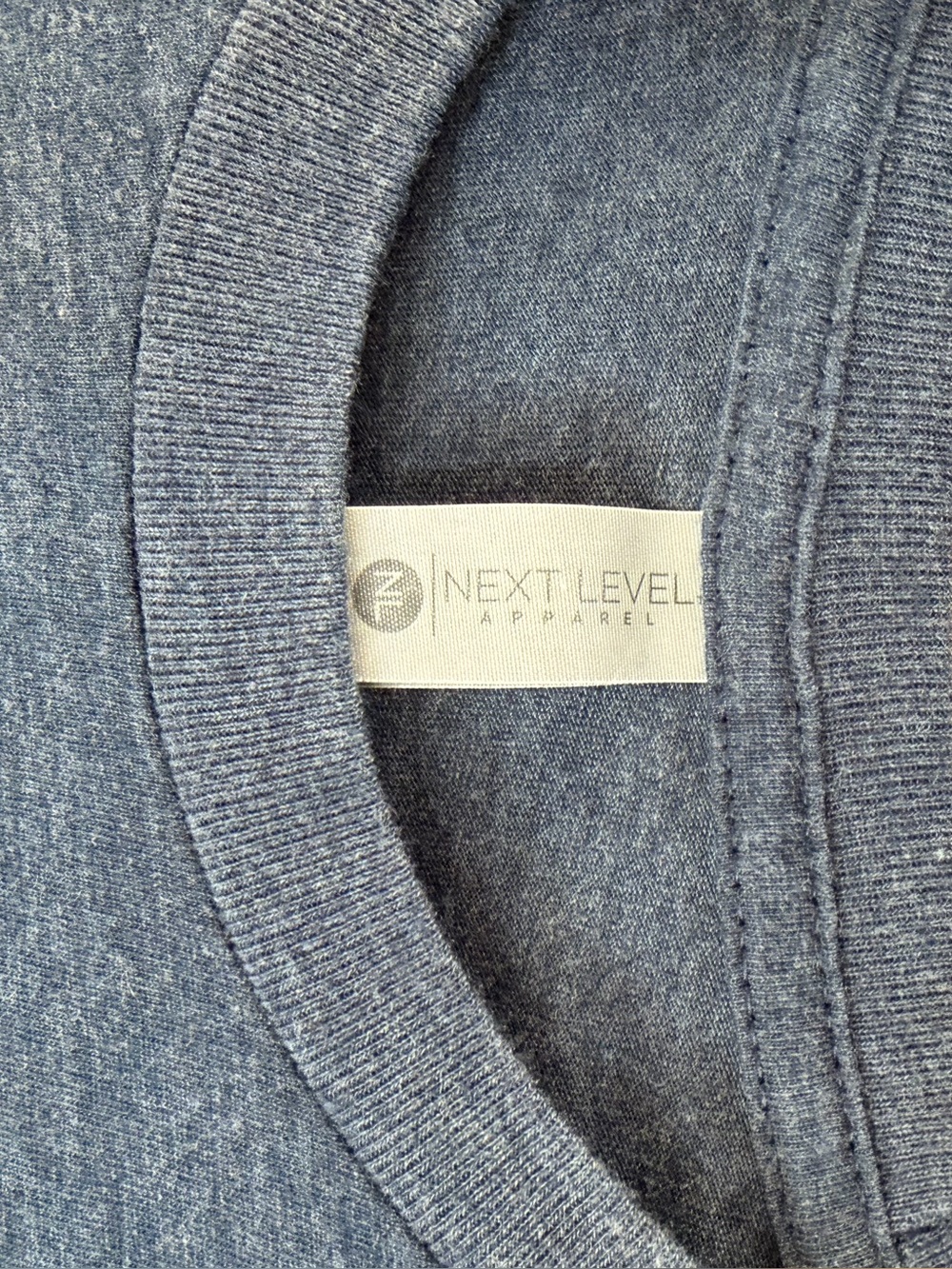 Next Level Apparel Heather Blue Sally Ride Stamp Graphic Tee - Picture 3 of 4